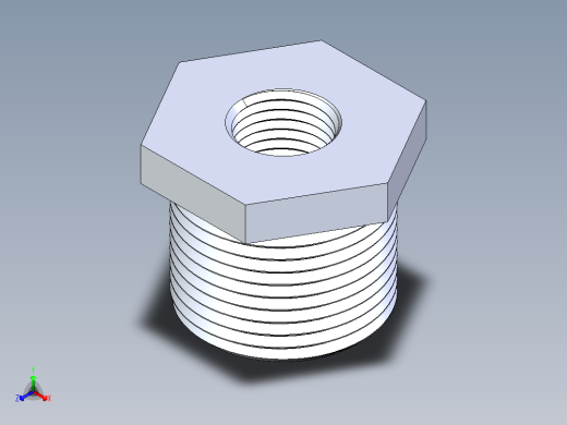 聚氯乙烯配件18-Sch80_ReducerBushing_MPTxFPT_839-098_0.75in x 0.25in正等轴测缩略图