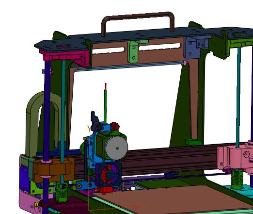 近端手提高精度三维打印机