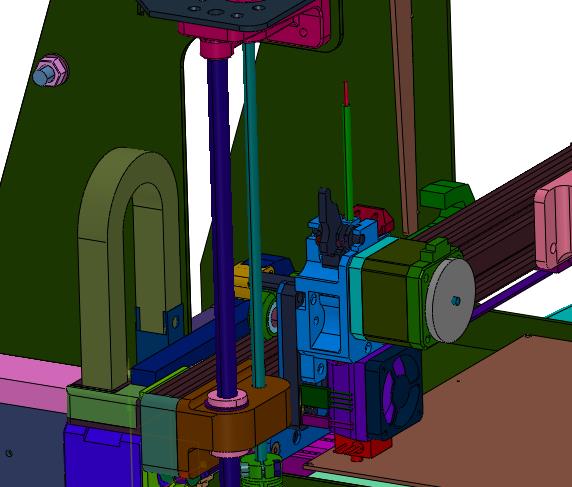 近端手提高精度三维打印机
