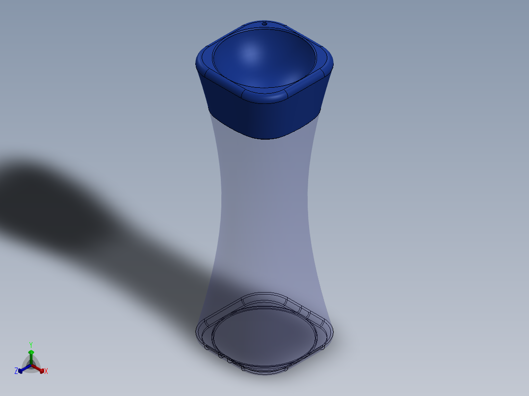 瓶盖、盖子(44)正等轴测图