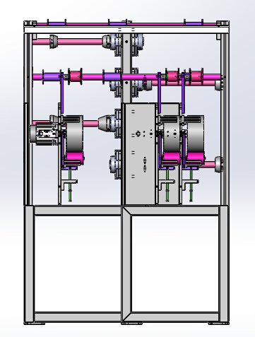 骨架导开机（sw18可编辑+cad+bom）