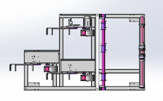 骨架导开机（sw18可编辑+cad+bom）缩略图