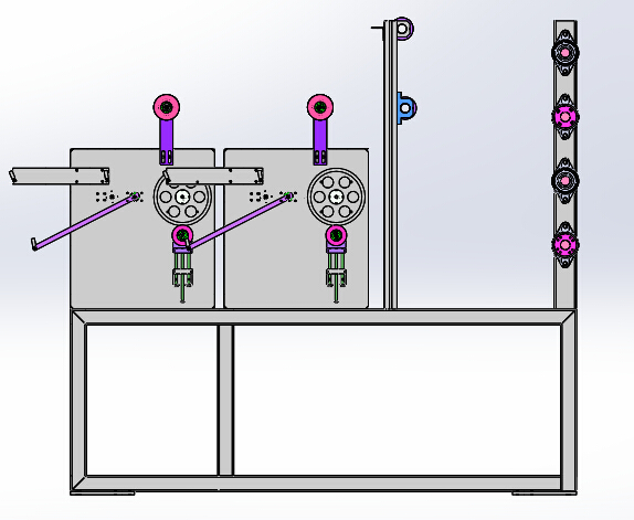 骨架导开机（sw18可编辑+cad+bom）