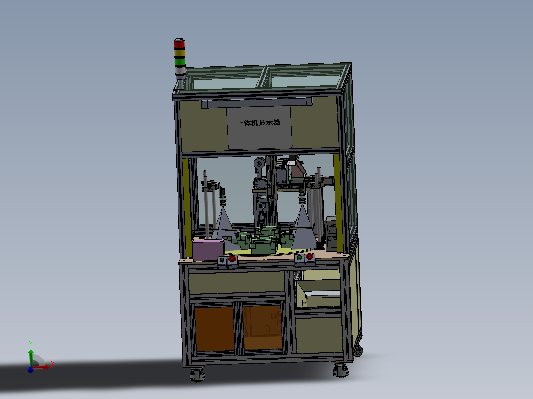 汽车大盖焊线检测4工位转盘sw20可编辑