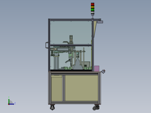 汽车大盖焊线检测4工位转盘sw20可编辑左视缩略图