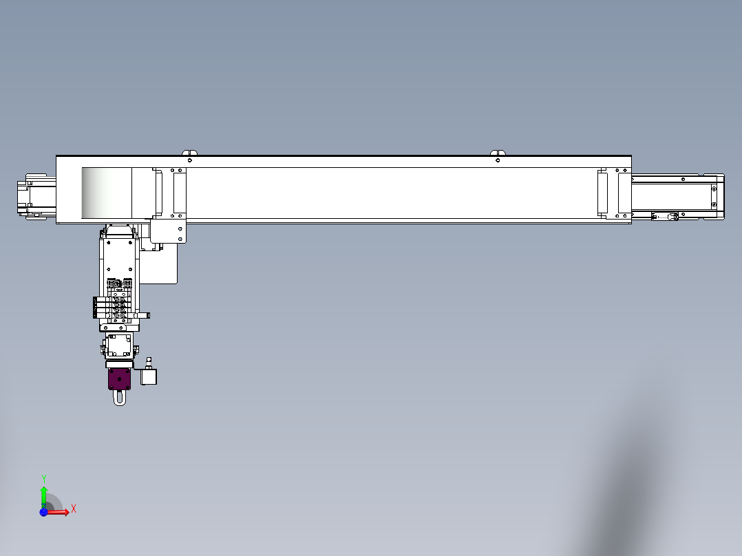紧凑四轴运动平台sw21可编辑前视图