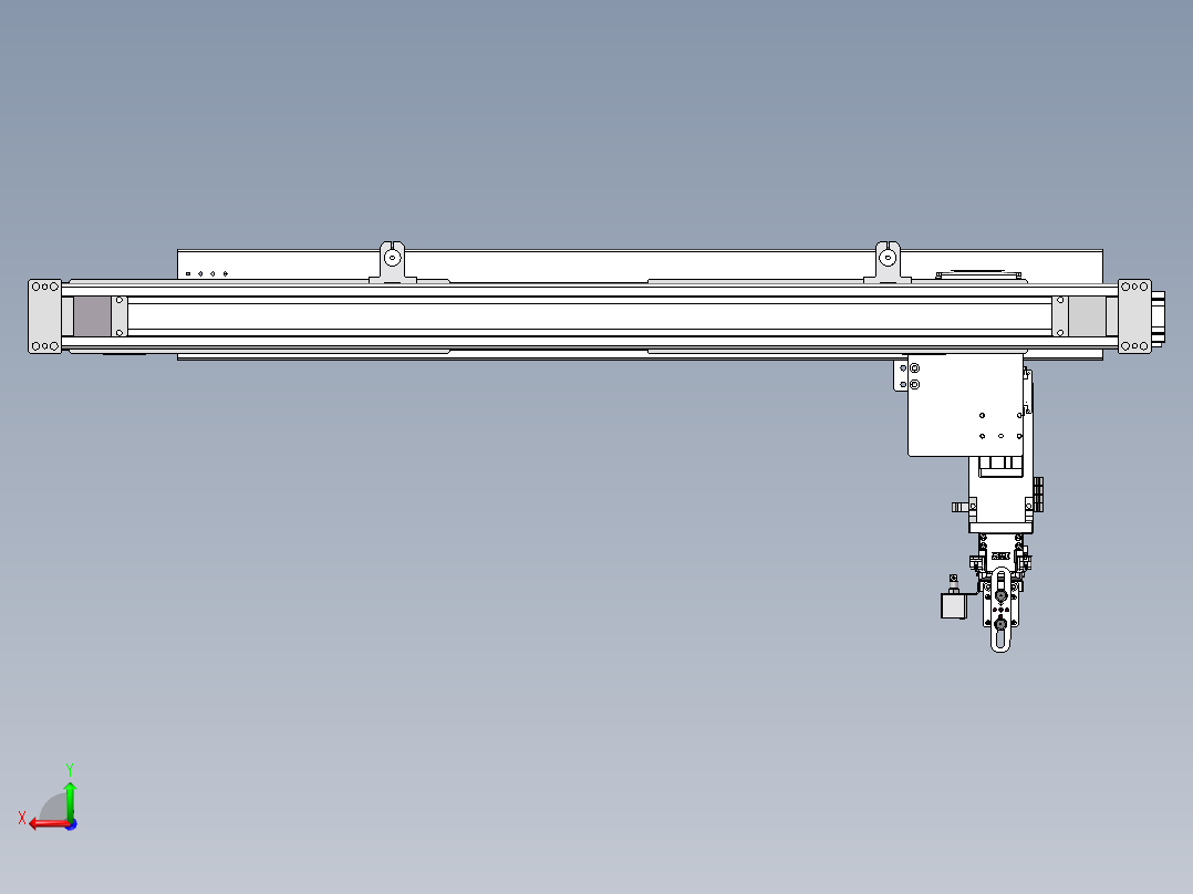 紧凑四轴运动平台sw21可编辑后视图