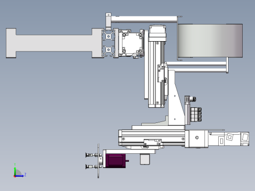 紧凑四轴运动平台sw21可编辑左视缩略图