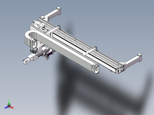 紧凑四轴运动平台sw21可编辑正等轴测缩略图