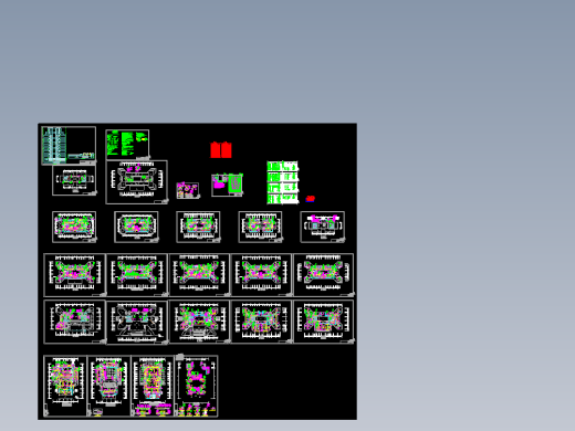 综合楼空调和通风防排烟图纸