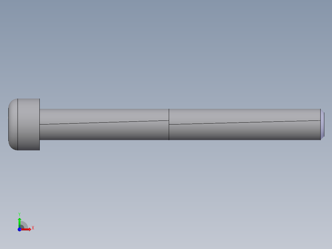 内六角圆柱头螺钉  M6×55前视图