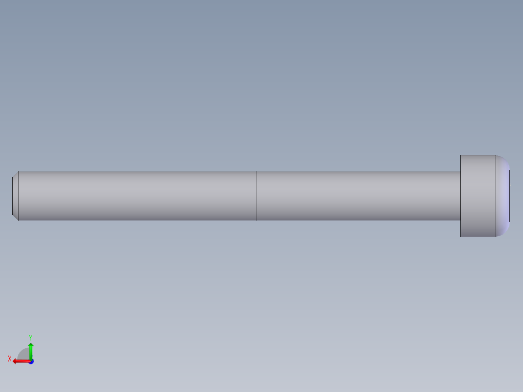 内六角圆柱头螺钉  M6×55后视图