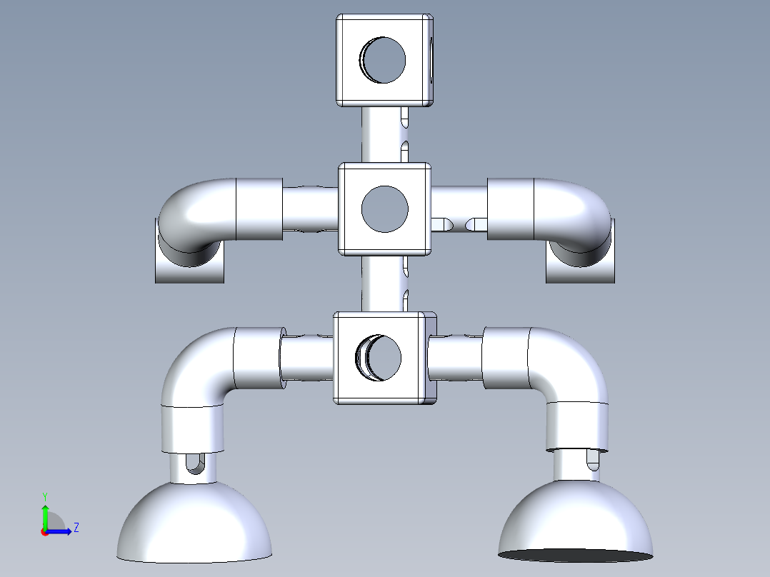 多功能可拓展支架左视图