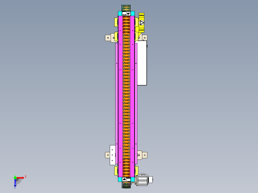柔性输送链输送模型图俯视缩略图