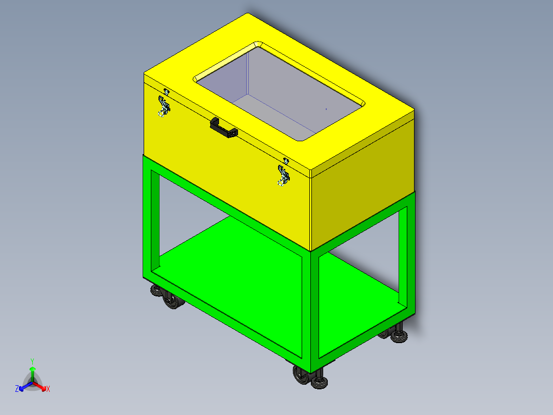 转运保险箱正等轴测图