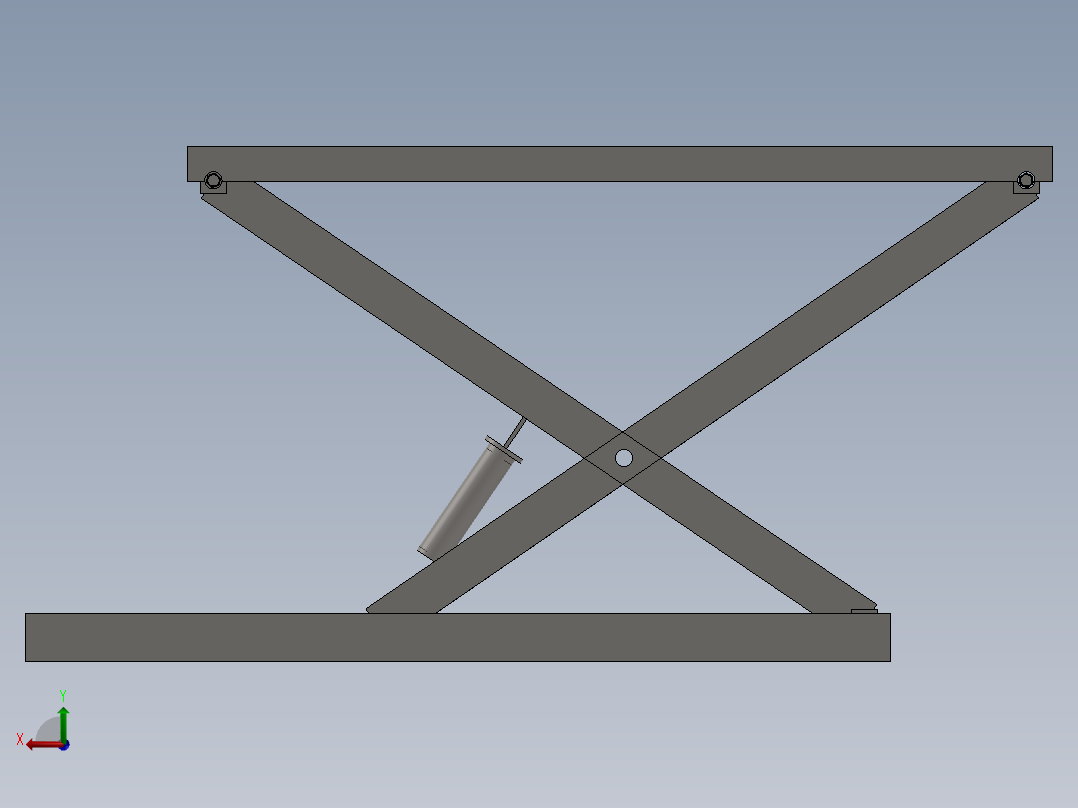 剪叉式升降机 、升降机(2)后视图