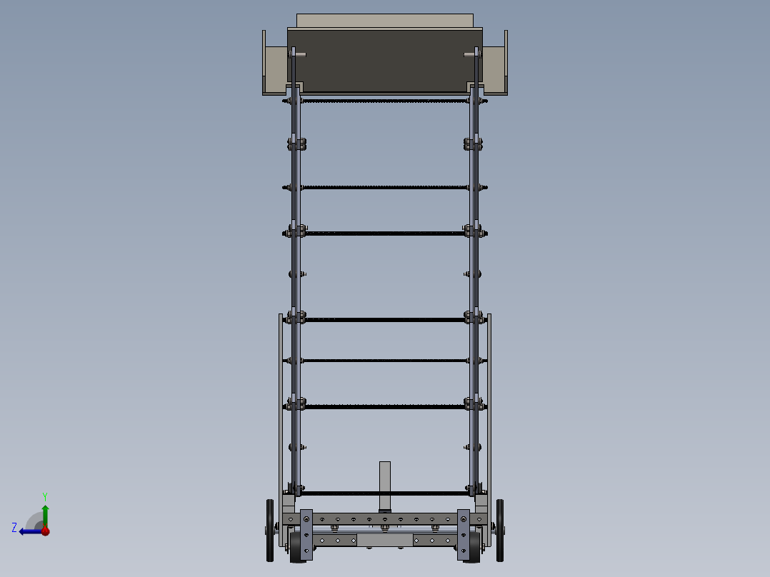 剪叉式升降机 、升降机(17)右视图