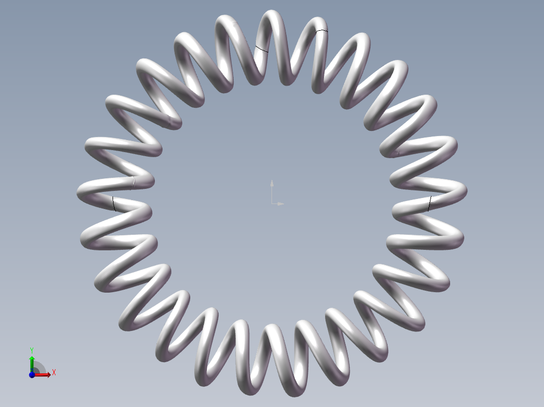 圆环弹簧前视图