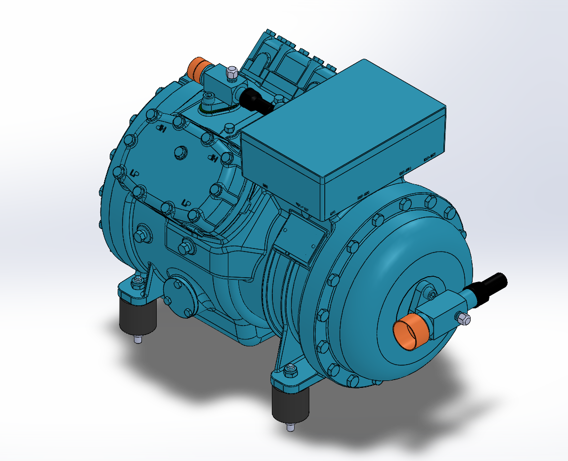 标准4缸压缩机模型