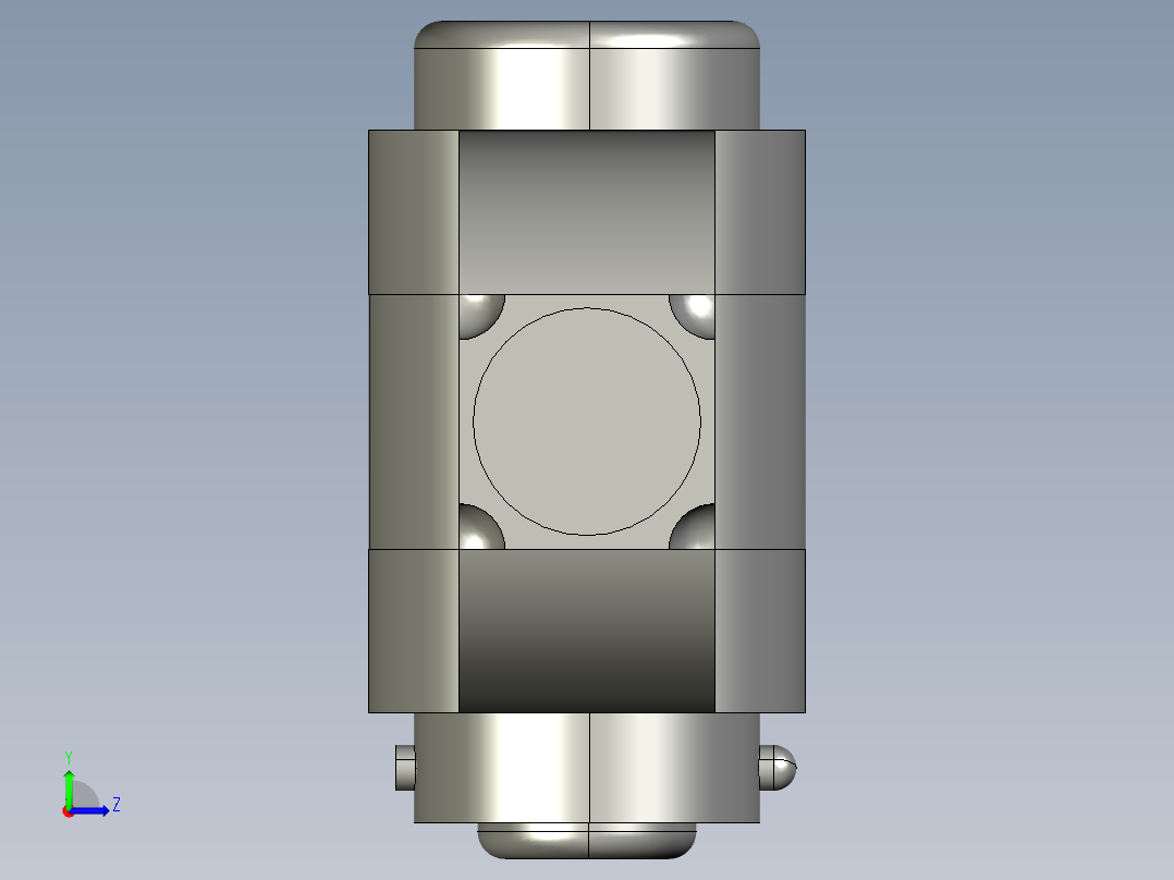 转向节接头组件左视图