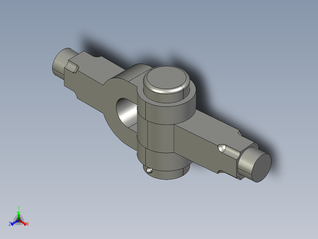 转向节接头组件正等轴测图