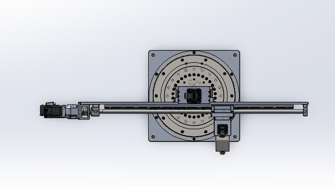 四自由度圆柱坐标机器人机械手 sw24