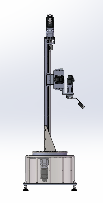 四自由度圆柱坐标机器人机械手 sw24