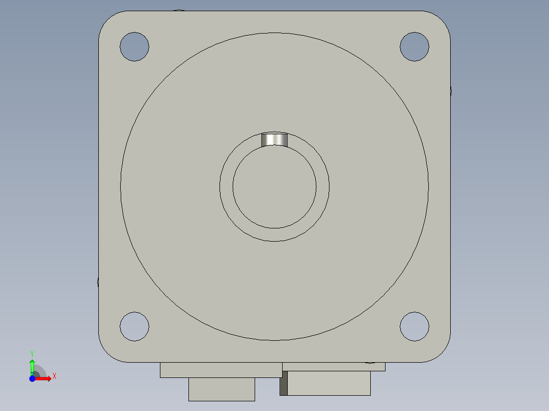 三菱伺服电机hg-kr73前视图