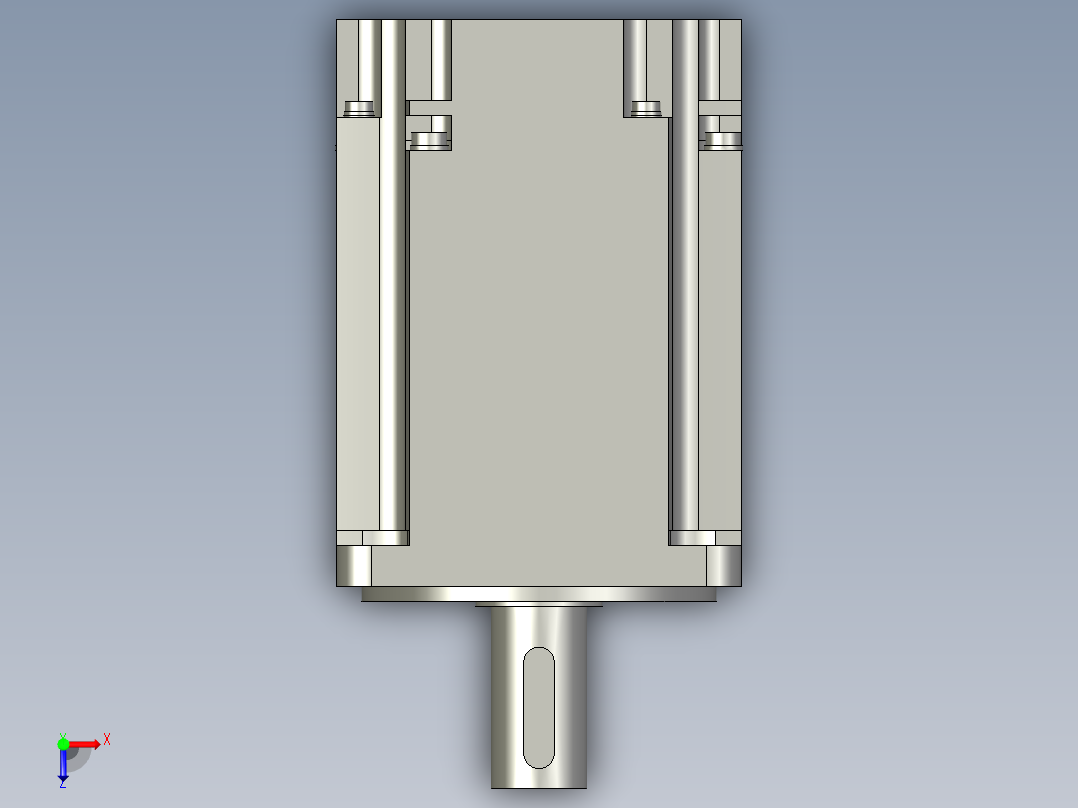 三菱伺服电机hg-kr73俯视图