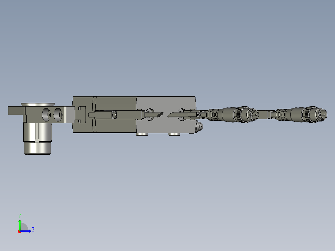 充磁移栽夹爪左视图