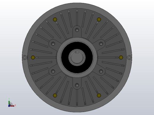 FZ型单出轴、止口支撑、自然冷却磁粉制动器[FZ200]前视缩略图