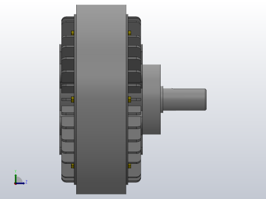 FZ型单出轴、止口支撑、自然冷却磁粉制动器[FZ200]左视缩略图