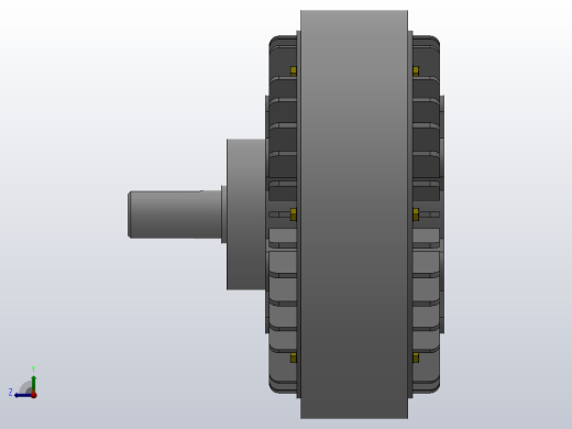 FZ型单出轴、止口支撑、自然冷却磁粉制动器[FZ200]右视缩略图
