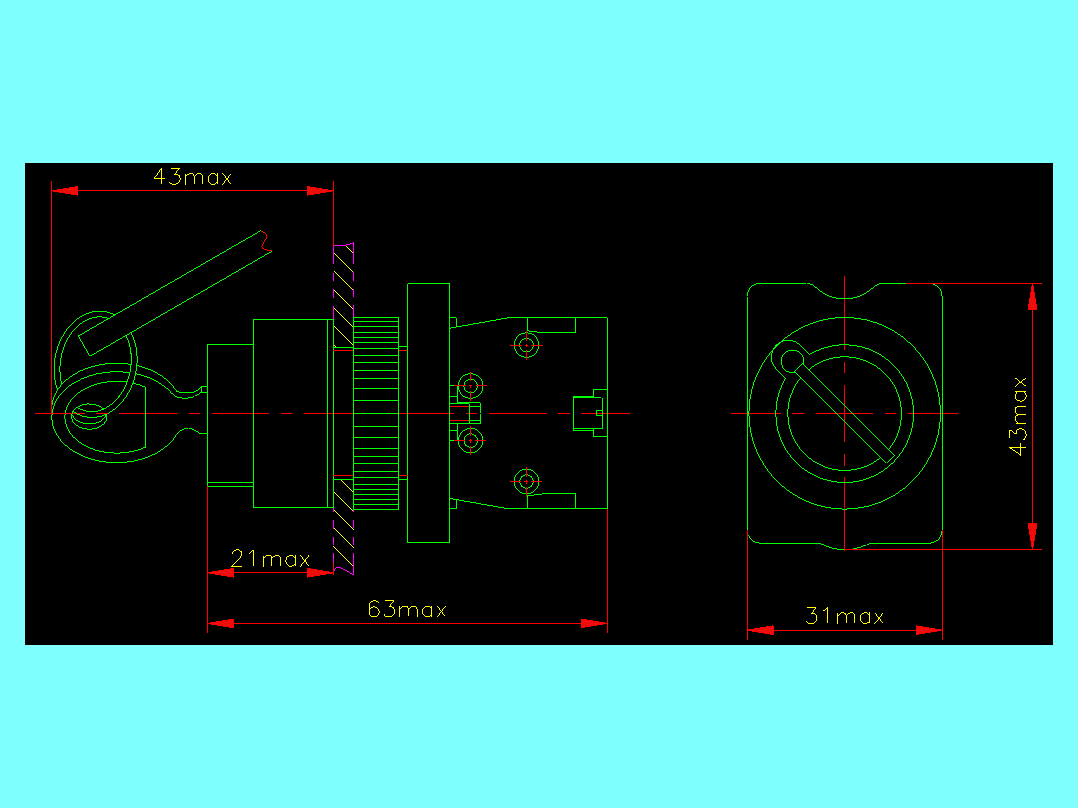 NP2-EG按钮外形安装尺寸图202204