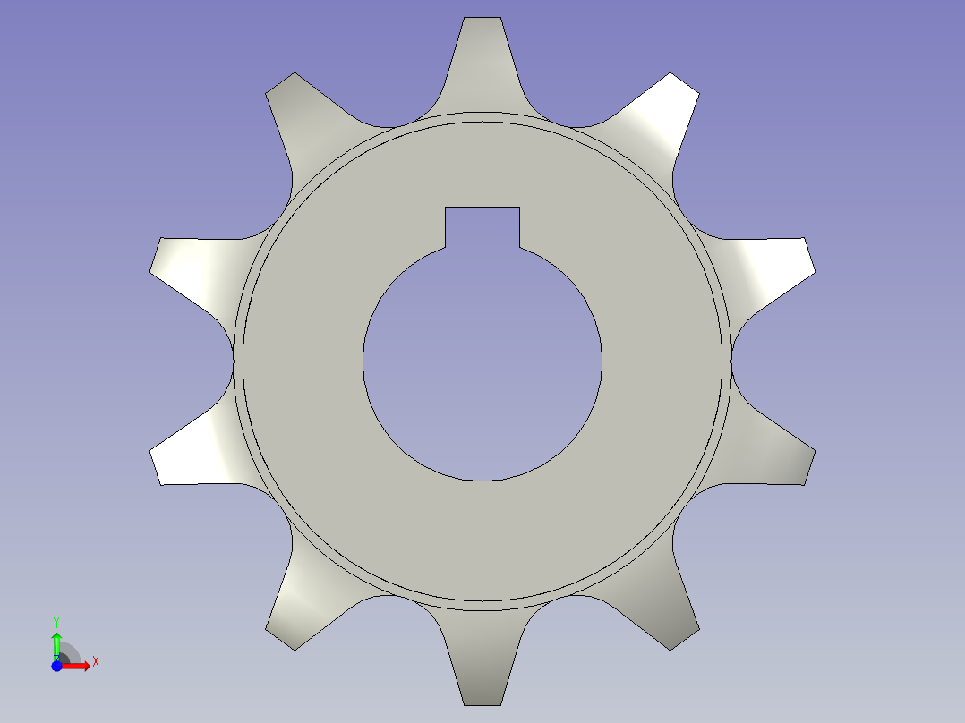 链轮1270-10T前视图