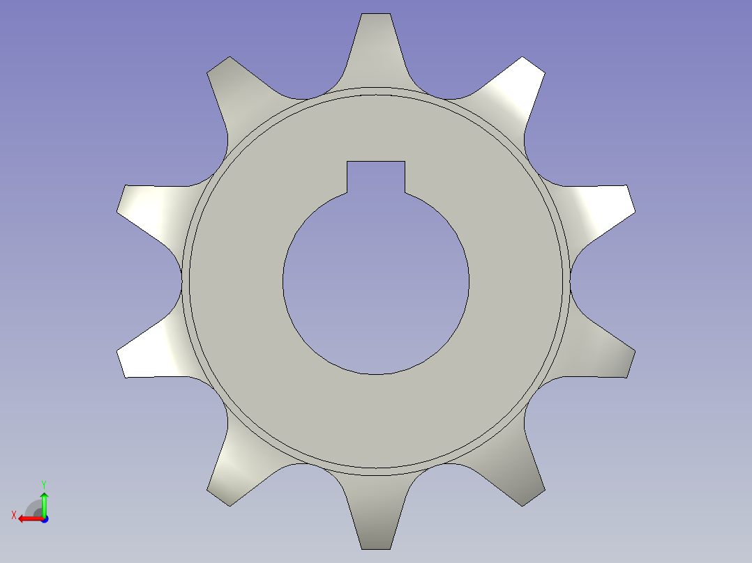 链轮1270-10T后视图