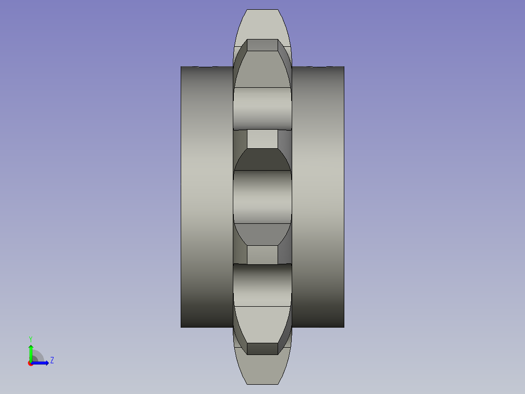 链轮1270-10T左视图