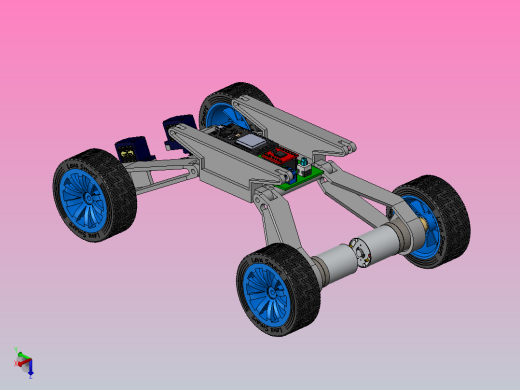 阿克曼转向车模型