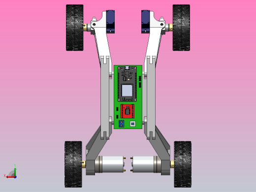 阿克曼转向车模型后视缩略图
