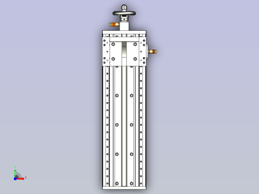 一款手动组件 垂直型3D模型前视缩略图