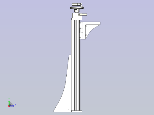一款手动组件 垂直型3D模型左视缩略图