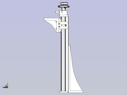 一款手动组件 垂直型3D模型右视缩略图
