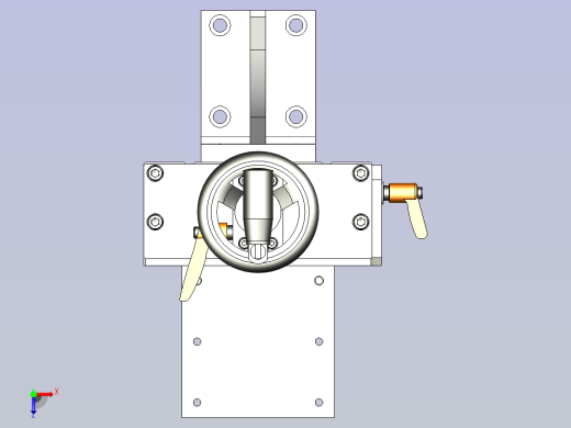 一款手动组件 垂直型3D模型俯视缩略图