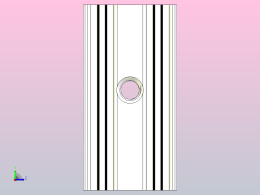黑色散热器尺寸25 x 12 6 x 6 5 mm孔13 5mm ipt左视缩略图