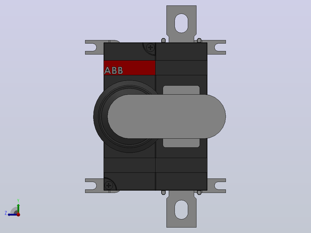 ABB隔离开关OT160EV_P,OT200E_P,OT250E_P[OT160EV01P]右视图