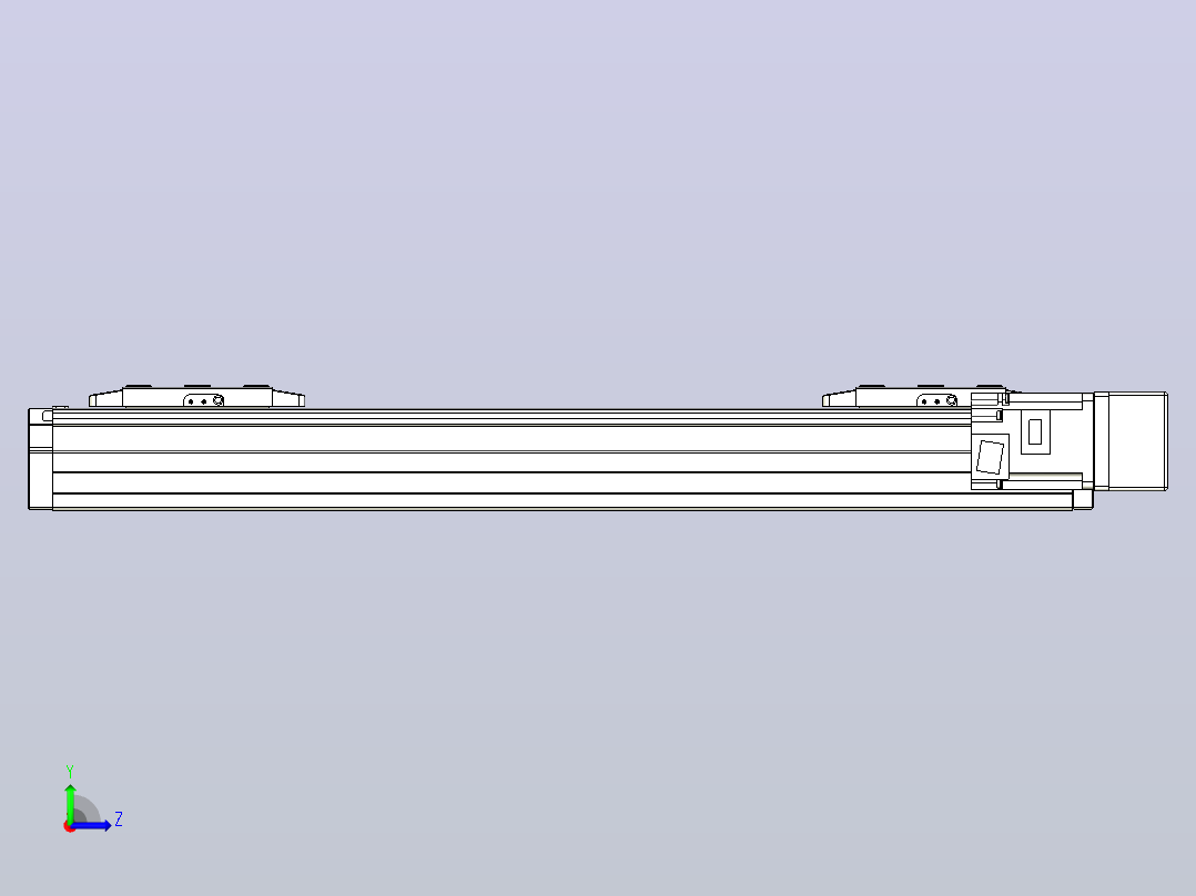 滚珠丝杠线性轴TPA-GCRS-80-1610C-L125-MR-M20-N3左视图