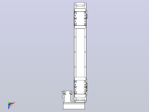 滚珠丝杠线性轴TPA-GCRS-80-1610C-L125-MR-M20-N3俯视缩略图
