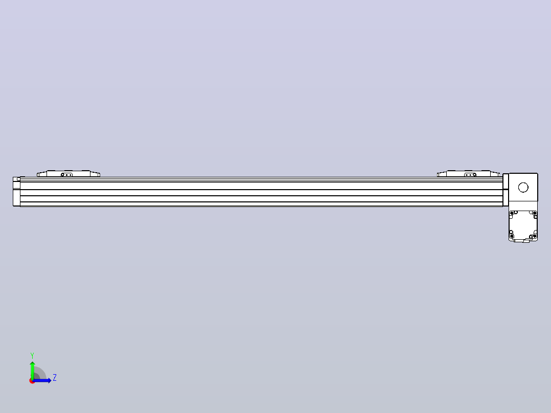 皮带直线轴双滑块型TPA-GCBS-80-P60-L350-RP-M20-N3左视图