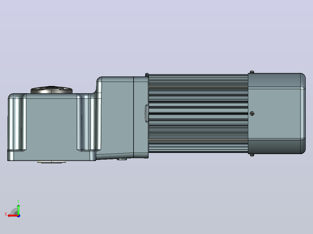 电磁制动减速电机B1500RC02-L-25～36后视图