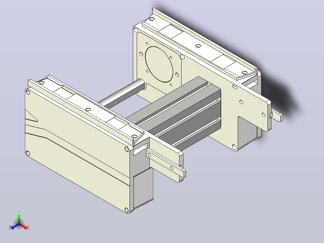 MK1HW-W320-C1片基带尾部装置正等轴测图